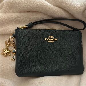 Coach Wristlet with charms